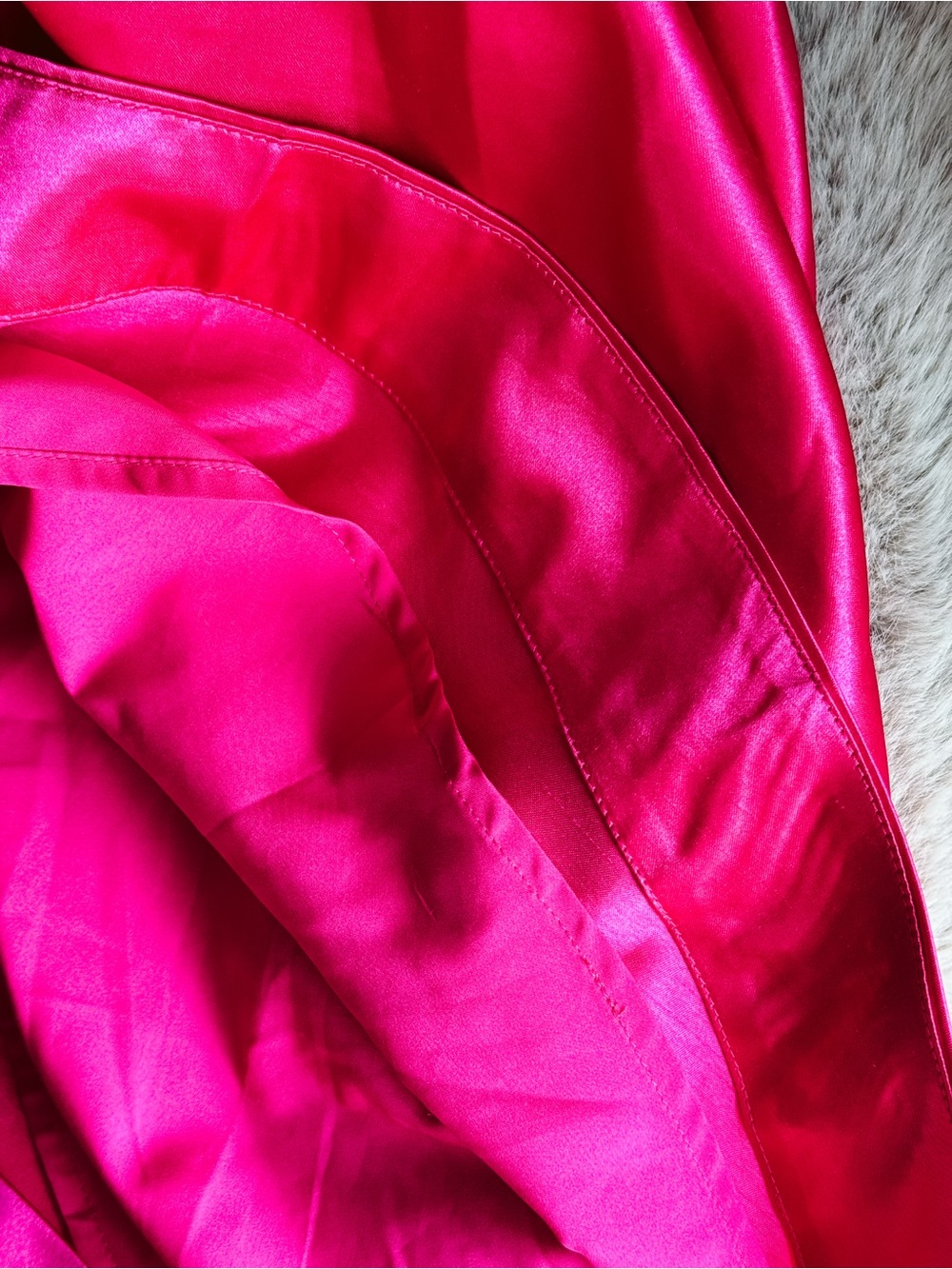 Anthropologie Maeve Bow-Tie Satin Mini Dress Pink - Barbie-Core, Party- Size 10 - Picture 11 of 13